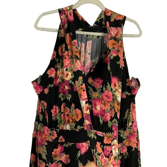 Lane Bryant Plus Size 26/28 Floral Maxi Dress, NWT, Ties at back of neck - Picture 10 of 15